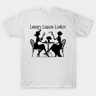 Womens Joyful Silhouettes: Ladies' Liquid Lunch T-Shirt